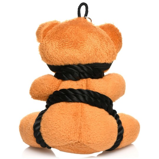 ROPE TEDDY BEAR KEYCHAIN - BROWN