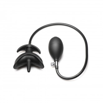 BAD BUOY ANCHOR - INFLATABLE SILICONE ANAL PLUG - BLACK