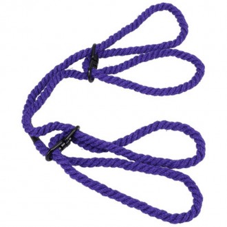 RESTRAIN - 6MM HEMP WRIST OR ANKLE CUFFS - PURPLE