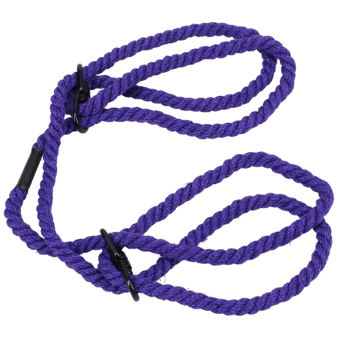 RESTRAIN - 6MM HEMP WRIST OR ANKLE CUFFS - PURPLE