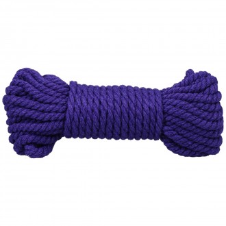 BIND AND TIE - 6 MM HEMP BONDAGE ROPE - 30 FT - VIOLET