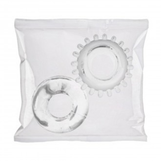 2 PACK C-RING SET - BULK REFILL 50 PIECES - CLEAR