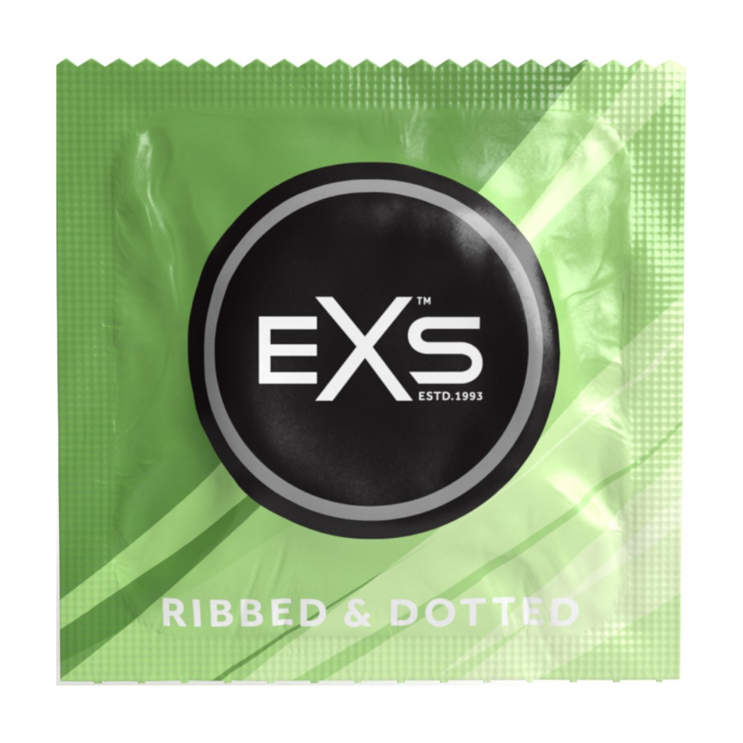 EXS RIBBED DOTTED AND FLARED - CONDOMS - 3 PIECES