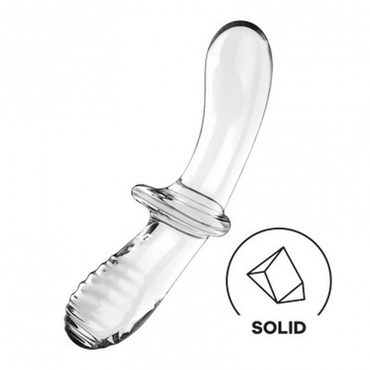 DILDO DE CRISTAL DOUBLE CRYSTAL TRANSPARENTE SATISFYER