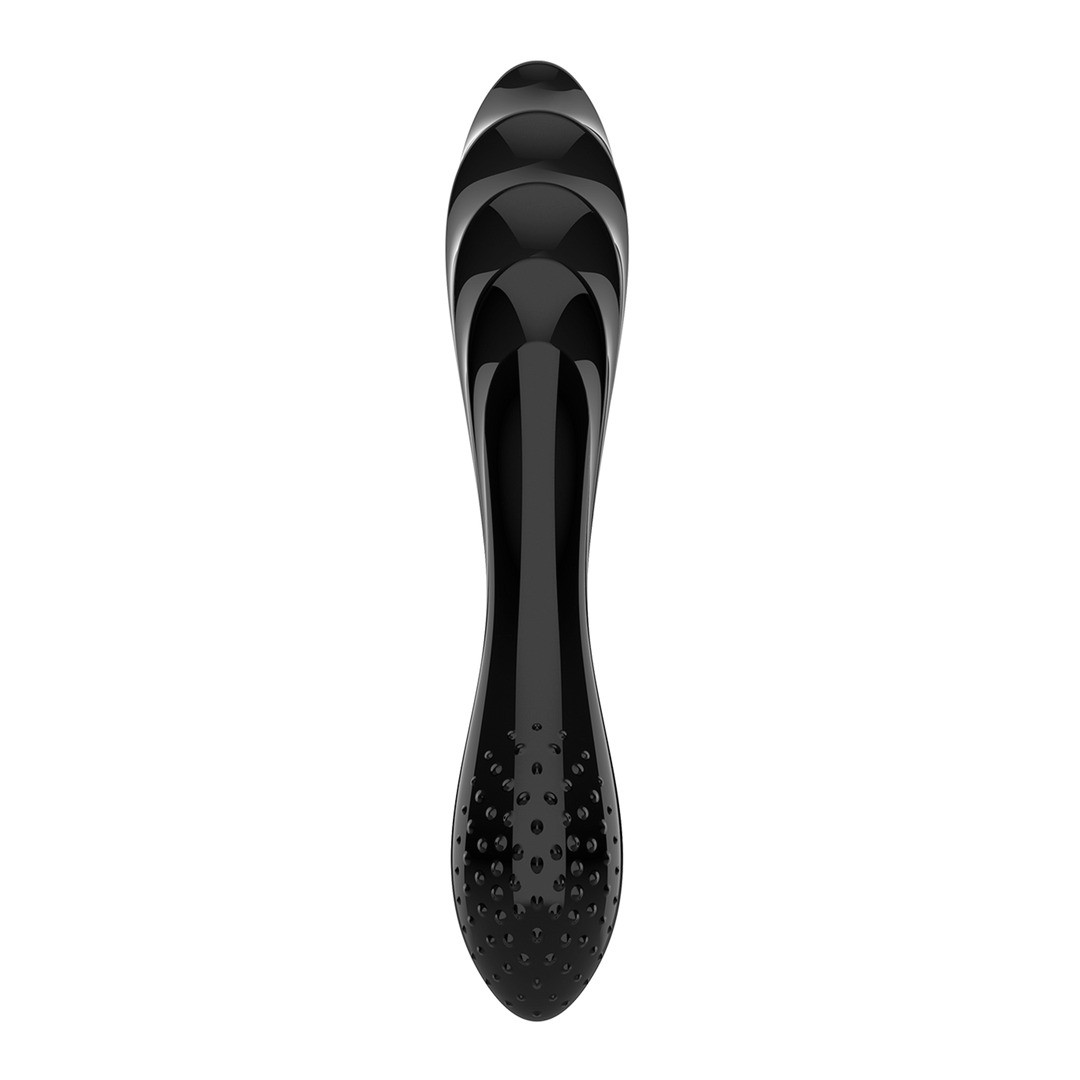 DAZZLING CRYSTAL 1 - GLASS DILDO - BLACK