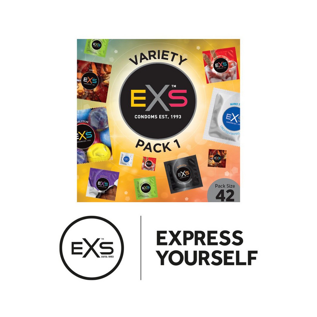 EXS VARIETY PACK 1 - CONDOMS - 42 PIECES