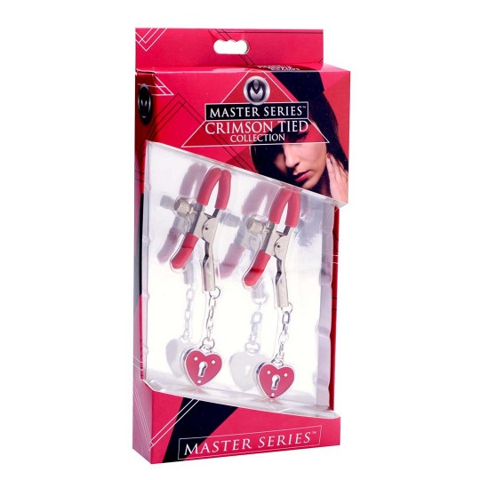 CHARMED HEART PADLOCK - NIPPLE CLAMPS