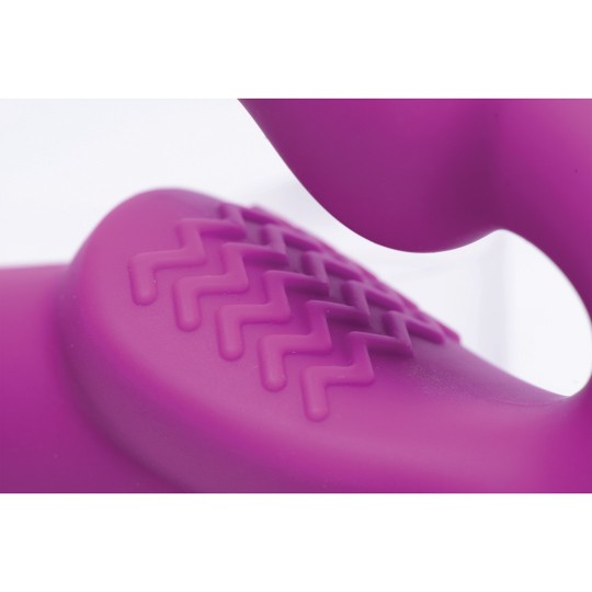 EVOKE VIBRATING STRAPLESS SILICONE STRAP ON DILDO