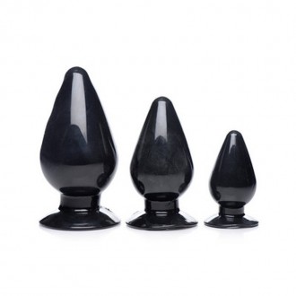 TRIPLE CONES - ANAL PLUG SET - 3 PIECES