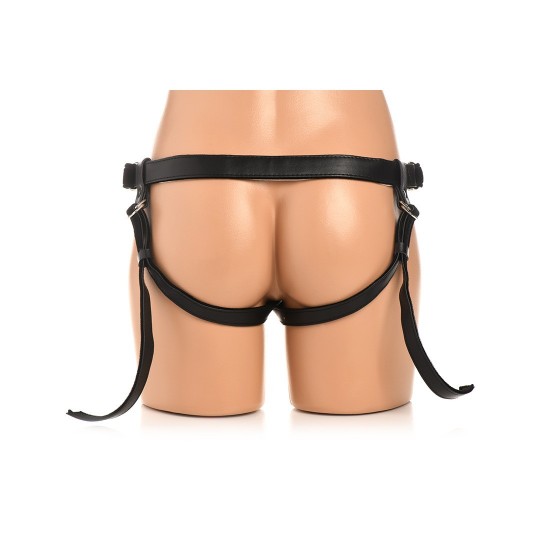 VELVET KISS STRAP-ON HARNESS - BLACK