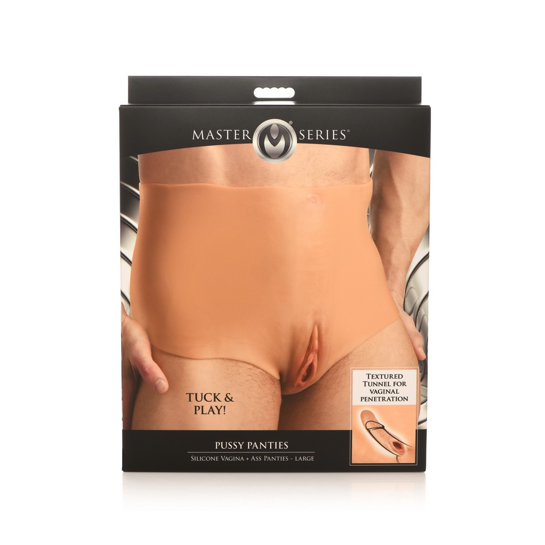 PUSSY PANTIES - SILICONE VAGINA AND ASS PANTIES - L