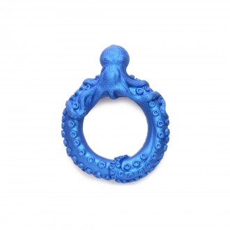 POSEIDON\'S OCTO-RING - SILICONE COCK RING - BLUE