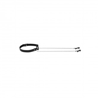 O-RING BALL GAG WITH NIPPLE CLAMPS