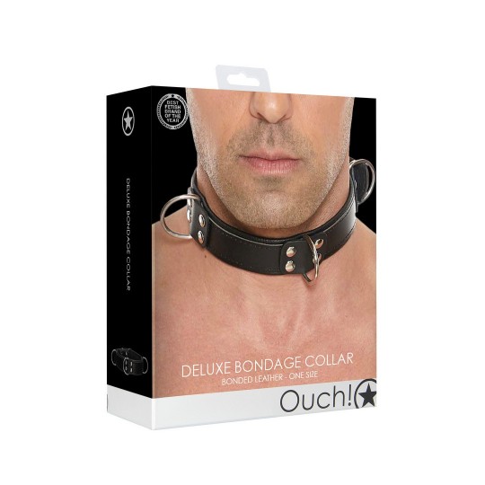 DELUXE BONDAGE COLLAR - ONE SIZE