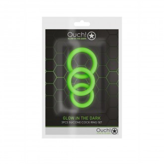 COCKRING SET - GLOW IN THE DARK - 3 PIECES