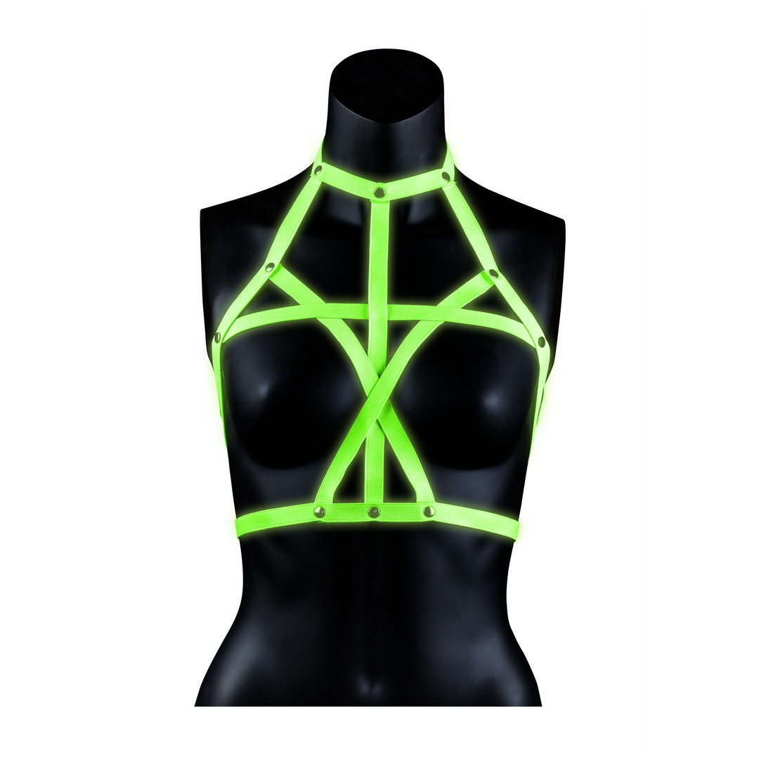 BRA HARNESS - GLOW IN THE DARK - L/XL