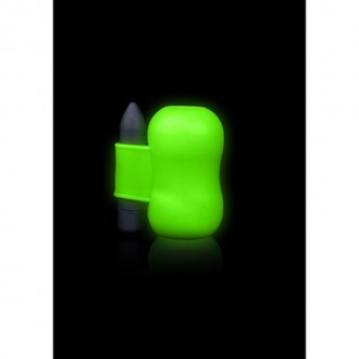 VIBRATING MASTURBATOR - GLOW IN THE DARK