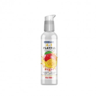 4 IN 1 LUBRICANT WITH MANGO FLAVOR - 4 FL OZ / 118 ML