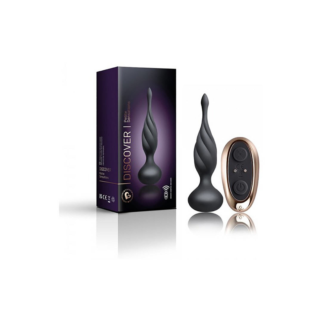 PETITE SENSATIONS DISCOVER - VIBRATING BUTT PLUG WITH LONG TIP AND STRUCTURE