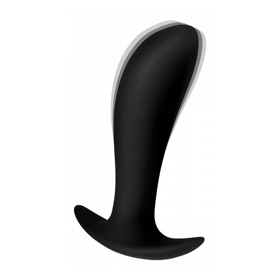 SILICONE PROSTATE VIBRATOR WITH REMOTE CONTROL