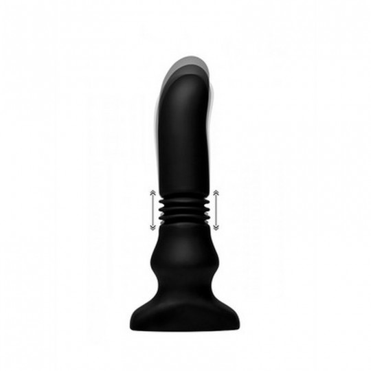 SILICONE VIBRATING AND THRUSTING PLUG