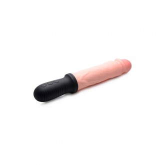 AUTO POUNDER - VIBRATING AND THRUSTING DILDO WITH HANDLE