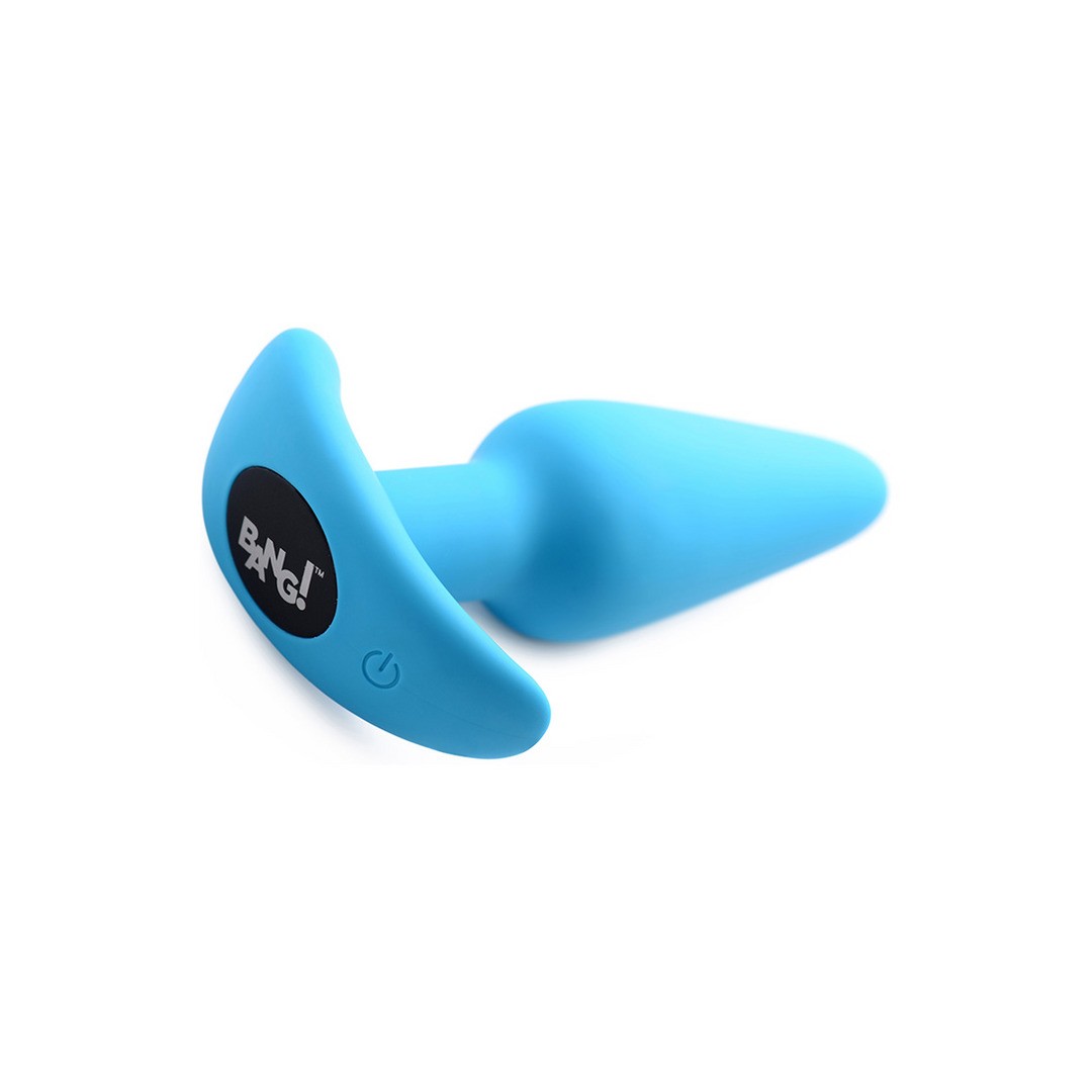 VIBRATING SILICONE BUTT PLUG WITH REMOTE CONTROL