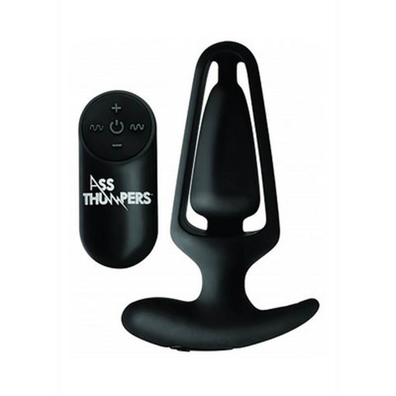 HOLLOW ANAL PLUG WITH REMOTE CONTROL AND 7 SPEEDS