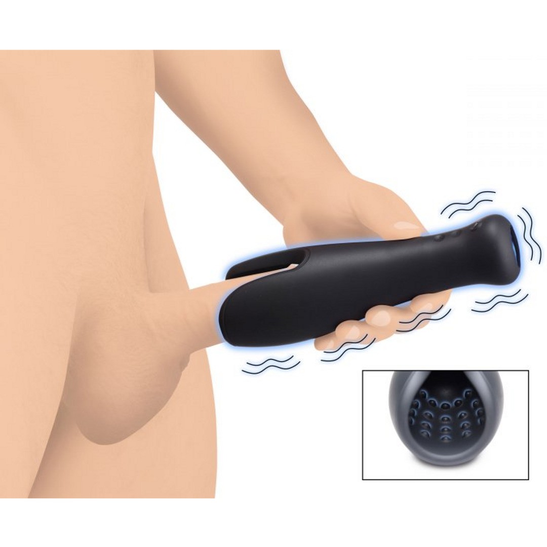 VIBRATING SILICONE MASTURBATOR