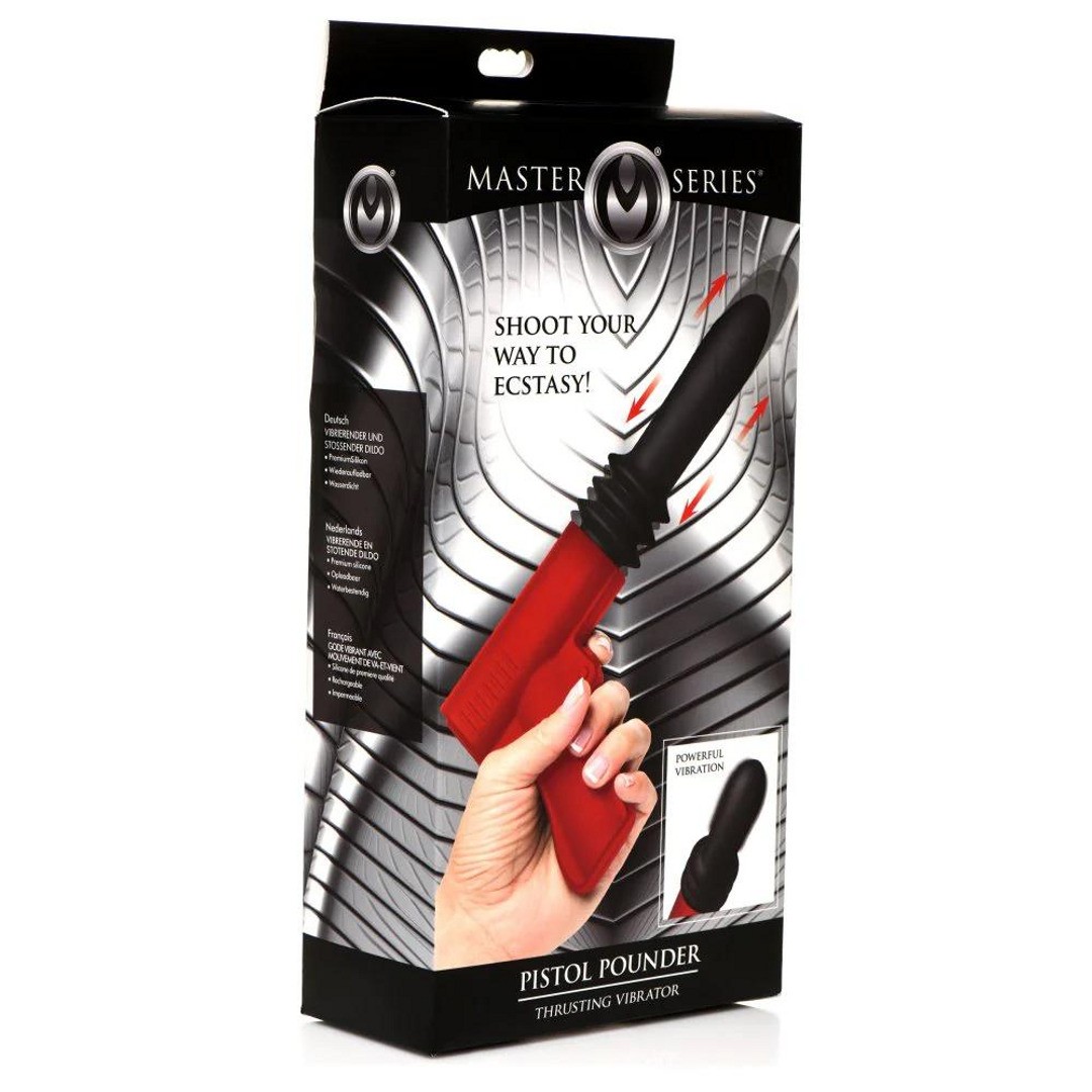 THRUSTING PISTOLA VIBRATOR - RED