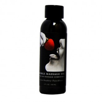 STRAWBERRY EDIBLE MASSAGE OIL - 2 FL OZ / 60 ML