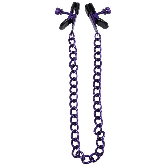 CHAINED UP - NIPPLE CLAMPS - PURPLE