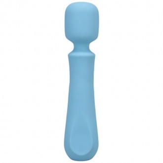 EUPHORIA - RECHARGEABLE SILICONE WAND VIBE - BLUE