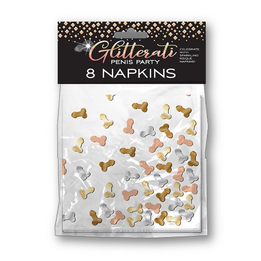 GLITTERATI - PENIS PARTY NAPKINS