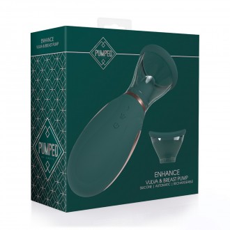 ENHANCE - RECHARGEABLE VULVA AND BREAST PUMP - FOREST GREEN