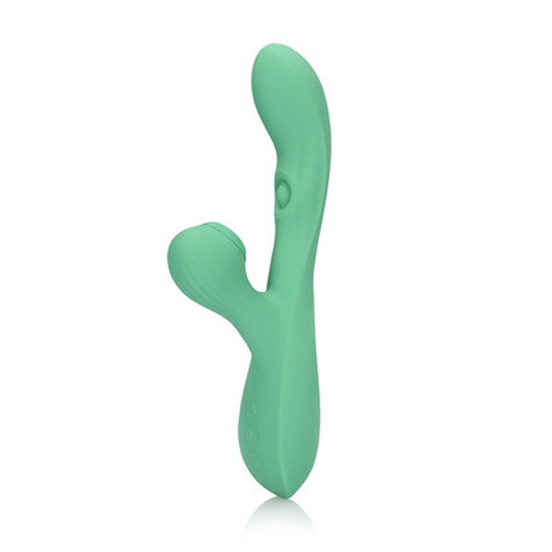 PULSE WAVE AND TONGUE FLICKERING RABBIT VIBRATOR - BLUE GRASS