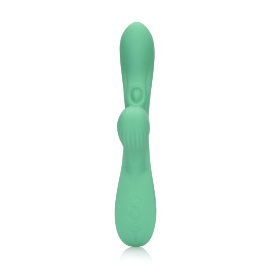 PULSE WAVE AND TONGUE FLICKERING RABBIT VIBRATOR - BLUE GRASS