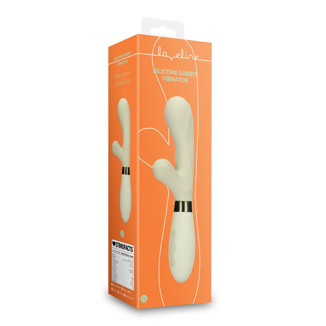 SILICONE RABBIT VIBRATOR - MISTY GREEN