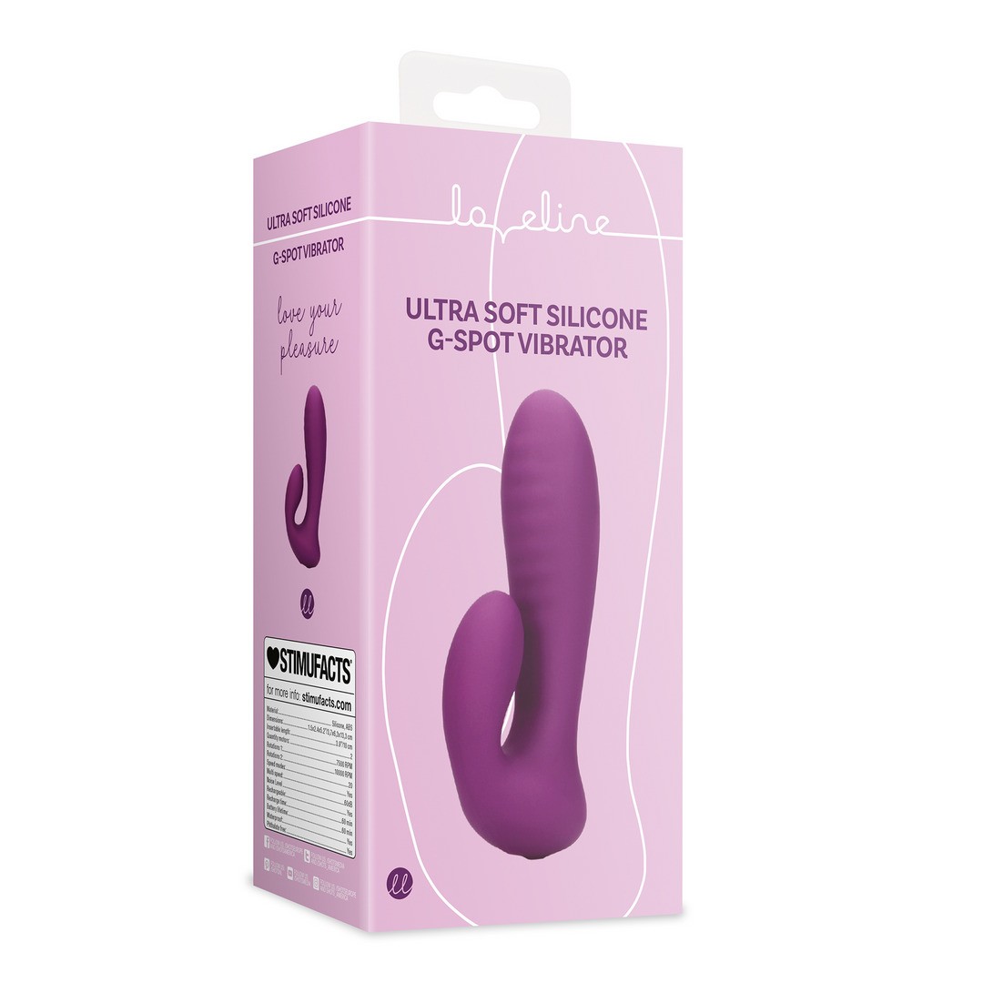 ULTRA SOFT SILICONE G-SPOT VIBRATOR - ORCHIDEE PURPLE