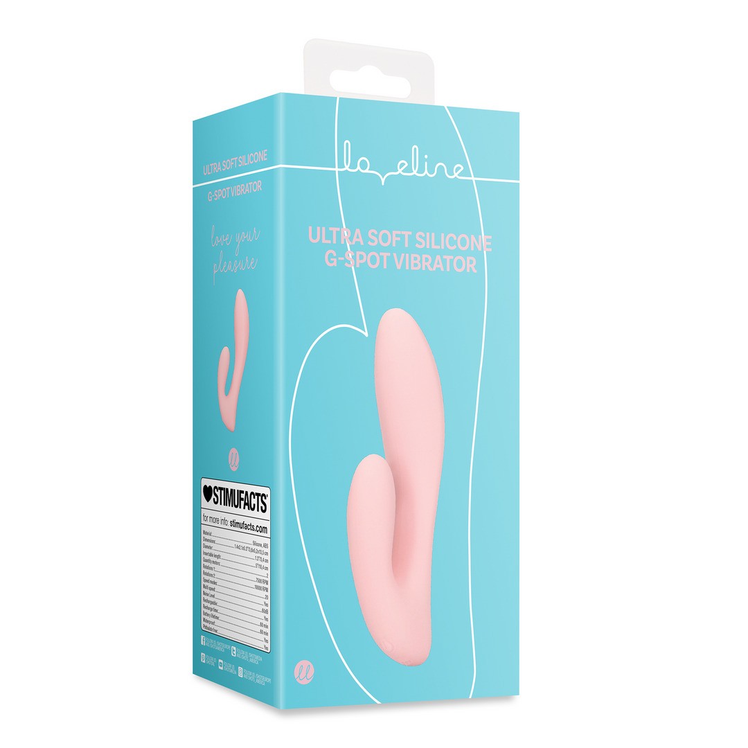 ULTRA SOFT SILICONE G-SPOT VIBRATOR - CHERRY CHIFFON