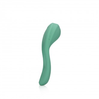 ULTRA SOFT SILICONE POINTED COCK RING - BLUE GRASS