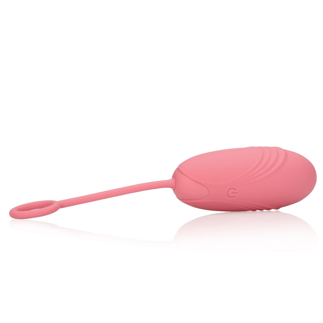 ULTRA SOFT SILICONE EGG VIBRATOR WITH REMOTE CONTROL - PINK ARABESQUE