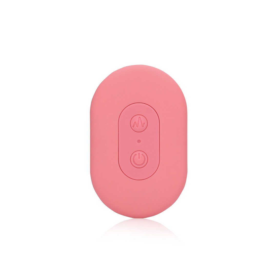 ULTRA SOFT SILICONE EGG VIBRATOR WITH REMOTE CONTROL - PINK ARABESQUE