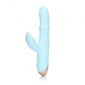 PULSE WAVE AND UP-AND-DOWN MOVING RING VIBRATOR - ARCTIC BLUE