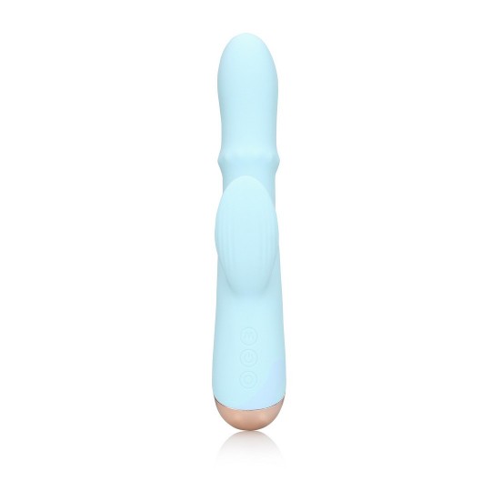 PULSE WAVE AND UP-AND-DOWN MOVING RING VIBRATOR - ARCTIC BLUE