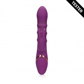 3 UP-AND-DOWN MOVING RINGS VIBRATOR - ORCHIDEE PURPLE - TESTER