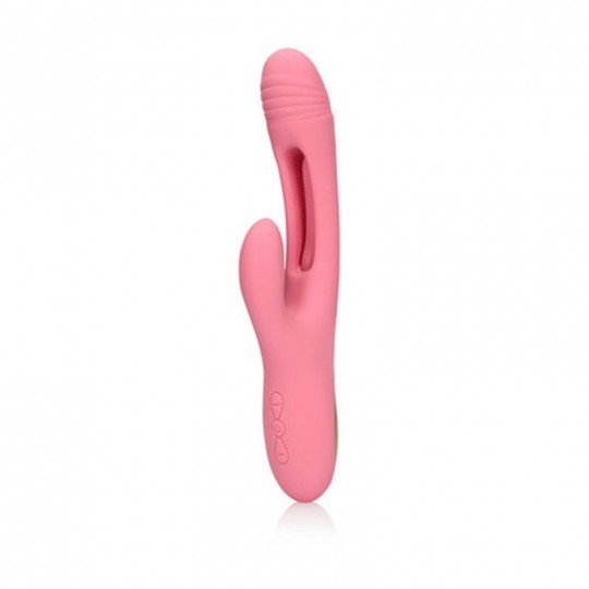 FLAPPING G-SPOT RABBIT VIBRATOR - PINK ARABESQUE