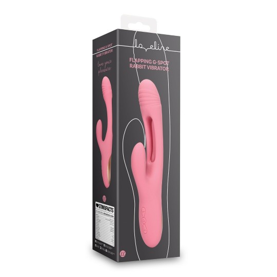 FLAPPING G-SPOT RABBIT VIBRATOR - PINK ARABESQUE