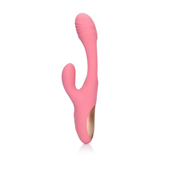 FLAPPING G-SPOT RABBIT VIBRATOR - PINK ARABESQUE