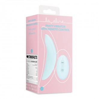 PANTY VIBRATOR WITH REMOTE CONTROL - ARCTIC BLUE